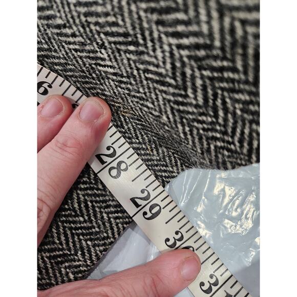 Burberry Men's Black Wool Tweed Suit Blazer Suit Jacket Size 52 - Picture 8 of 10